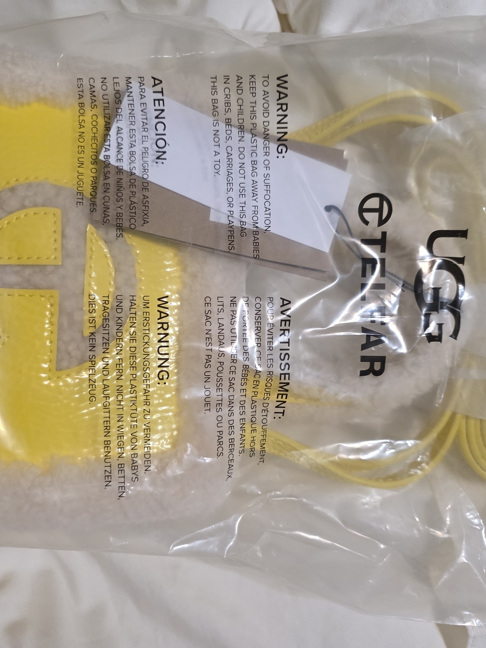 UGG Yellow Phone Crossbody Bag - TELFAR Collaboration